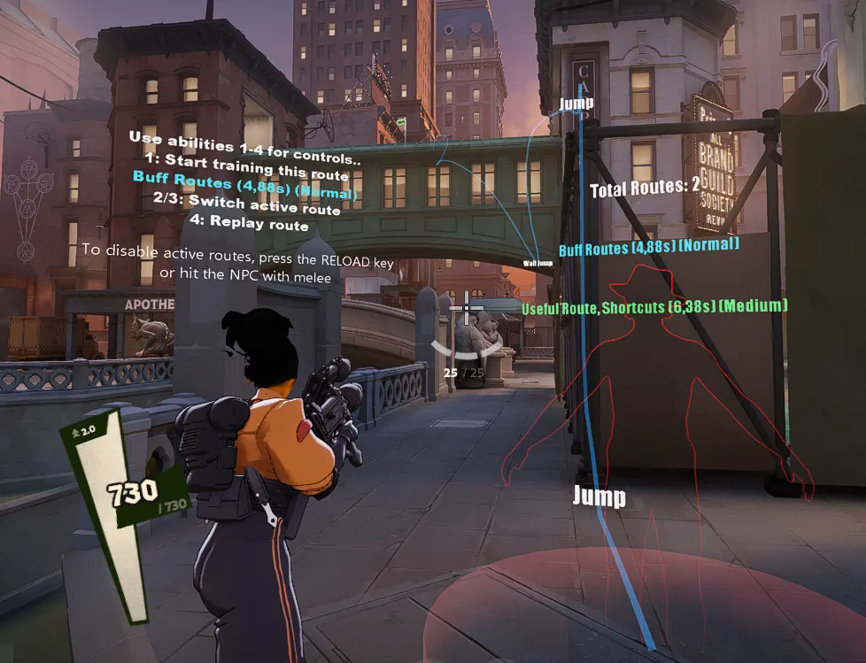 Training menu preview center
